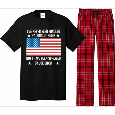 I’Ve Never Been Fondled By Donald Trump But Screwed By Biden Pajama Set