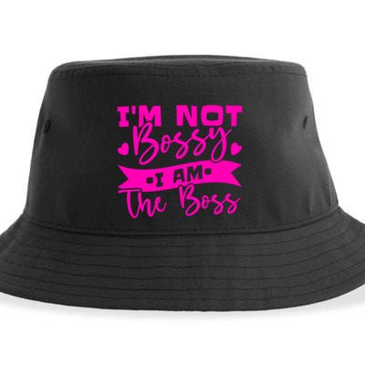 I'm Not Bossy I Am The Boss Gift Sustainable Bucket Hat