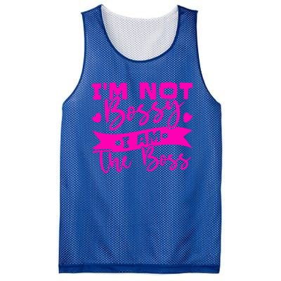 I'm Not Bossy I Am The Boss Gift Mesh Reversible Basketball Jersey Tank