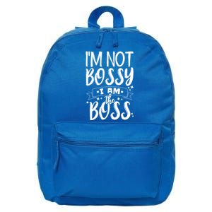 I'm Not Bossy I Am The Boss Cute Gift 16 in Basic Backpack