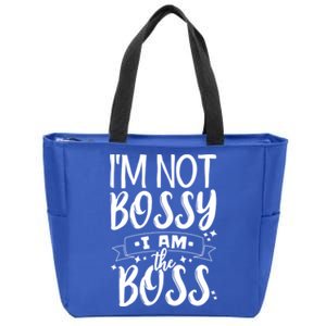 I'm Not Bossy I Am The Boss Cute Gift Zip Tote Bag