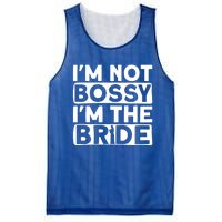 I'm Not Bossy I'm The Bride Meaningful Gift Bride Bachelorette Party Gift Mesh Reversible Basketball Jersey Tank