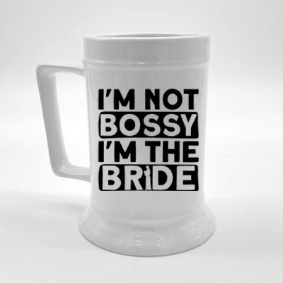 I'm Not Bossy I'm The Bride Meaningful Gift Bride Bachelorette Party Gift Beer Stein