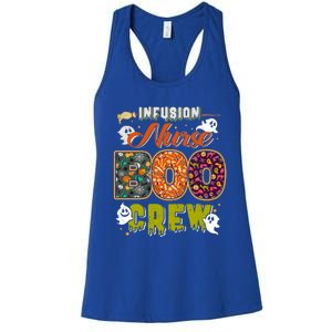 Infusion Nurse Boo Crew Rn Squad Halloween Matching Great Gift Women's Racerback Tank