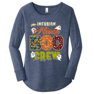 Infusion Nurse Boo Crew Rn Squad Halloween Matching Great Gift Women's Perfect Tri Tunic Long Sleeve Shirt