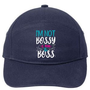 I'm Not Bossy I Am The Boss Gift 7-Panel Snapback Hat