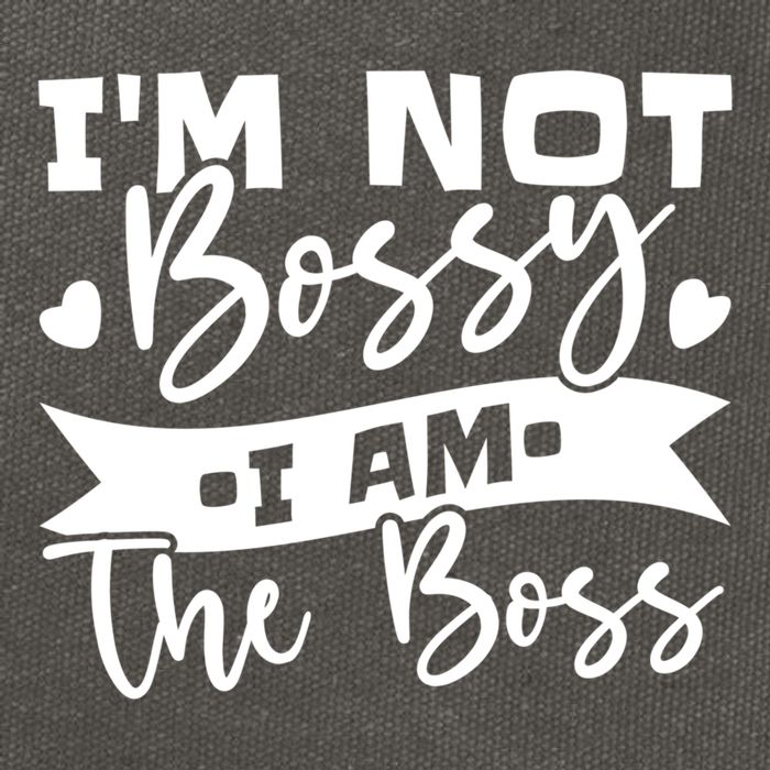 I'm Not Bossy I Am The Boss Gift Cotton Canvas Backpack