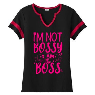 I'm Not Bossy I Am The Boss Great Gift Ladies Halftime Notch Neck Tee