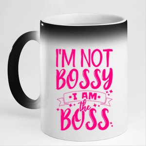 I'm Not Bossy I Am The Boss Great Gift 11oz Black Color Changing Mug