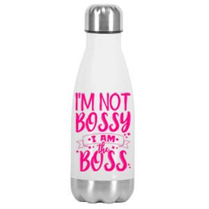 I'm Not Bossy I Am The Boss Great Gift Stainless Steel Insulated Water Bottle