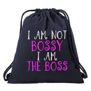 I'm Not Bossy I Am The Boss Work Humor Gift Drawstring Bag