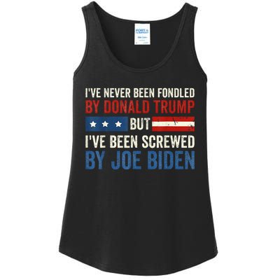 IVe Never Been Fondled By Donald Trump But Joe Biden Ladies Essential Tank