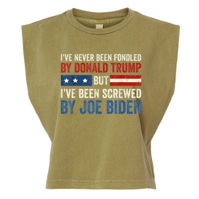 IVe Never Been Fondled By Donald Trump But Joe Biden Garment-Dyed Women's Muscle Tee