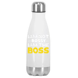 I'm Not Bossy I Am The Boss Work Humor Gift Stainless Steel Insulated Water Bottle