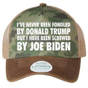 I’ve Never Been Fondled By Donald Trump Legacy Tie Dye Trucker Hat