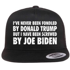 I’ve Never Been Fondled By Donald Trump Flat Bill Trucker Hat