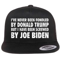 I’ve Never Been Fondled By Donald Trump Flat Bill Trucker Hat