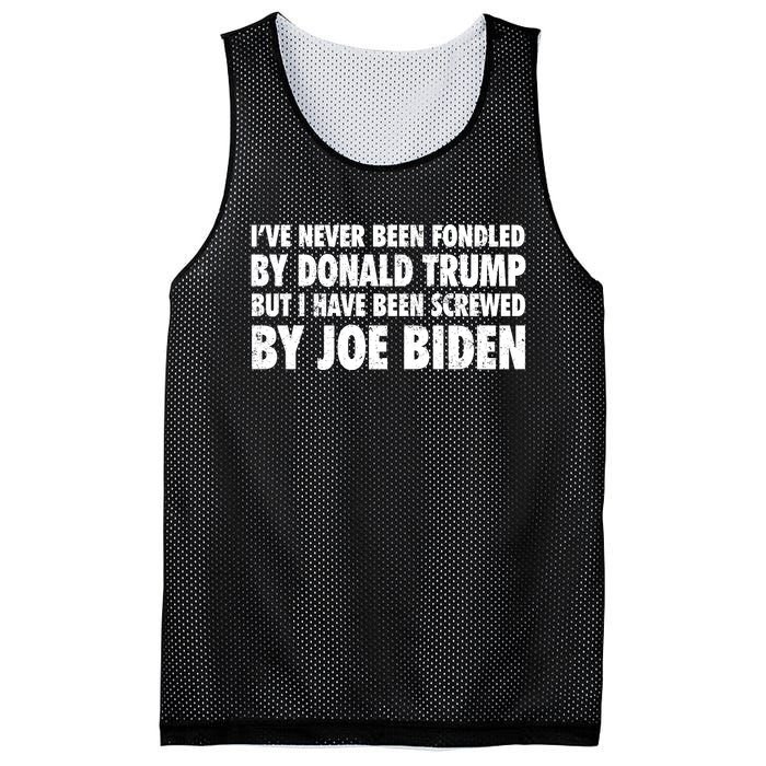 I’ve Never Been Fondled By Donald Trump Mesh Reversible Basketball Jersey Tank