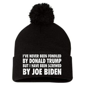 I’ve Never Been Fondled By Donald Trump Pom Pom 12in Knit Beanie