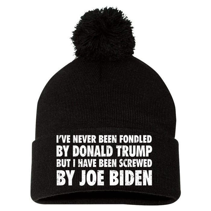 I’ve Never Been Fondled By Donald Trump Pom Pom 12in Knit Beanie