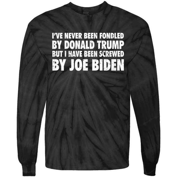 I’ve Never Been Fondled By Donald Trump Tie-Dye Long Sleeve Shirt