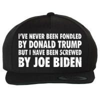 I’ve Never Been Fondled By Donald Trump Wool Snapback Cap