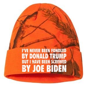 I’ve Never Been Fondled By Donald Trump Kati Licensed 12" Camo Beanie