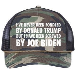 I’ve Never Been Fondled By Donald Trump Retro Rope Trucker Hat Cap