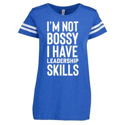 I'm Not Bossy I Have Leadership Skills Cool Gift I Am The Boss Meaningful Gift Enza Ladies Jersey Football T-Shirt