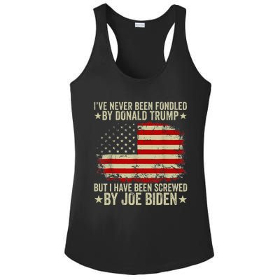 I’Ve Never Been Fondled By Donald Trump But Screwed By Biden Ladies PosiCharge Competitor Racerback Tank