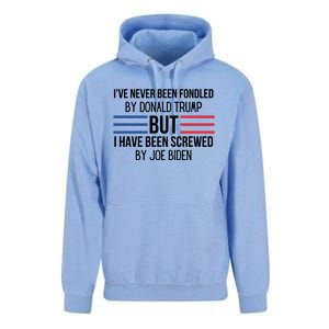 I’ve Never Been Fondled By Donald Trump But I Have Been Screwed By Joe Biden Unisex Surf Hoodie