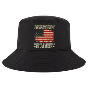 I’Ve Never Been Fondled By Donald Trump But Screwed By Biden Cool Comfort Performance Bucket Hat