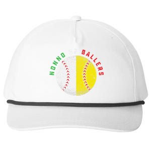 Italian Nonno Baseball Softball Grandson Granddaughter Team Snapback Five-Panel Rope Hat