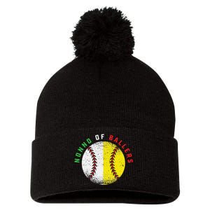 Italian Nonno Baseball Softball Grandson Granddaughter Team Pom Pom 12in Knit Beanie