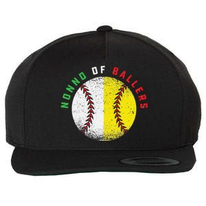 Italian Nonno Baseball Softball Grandson Granddaughter Team Wool Snapback Cap