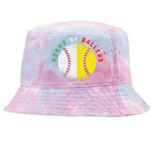 Italian Nonno Baseball Softball Grandson Granddaughter Team Tie-Dyed Bucket Hat