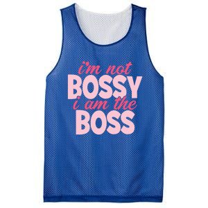 I'm Not Bossy I'm The Boss Female Boss I Am Not Bossy Gift Mesh Reversible Basketball Jersey Tank