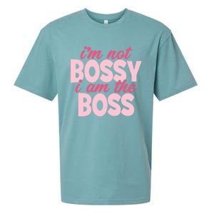 I'm Not Bossy I'm The Boss Female Boss I Am Not Bossy Gift Sueded Cloud Jersey T-Shirt