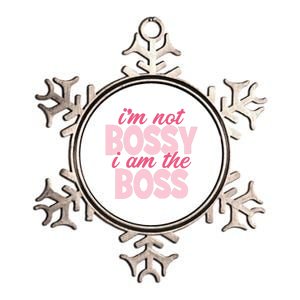 I'm Not Bossy I'm The Boss Female Boss I Am Not Bossy Gift Metallic Star Ornament