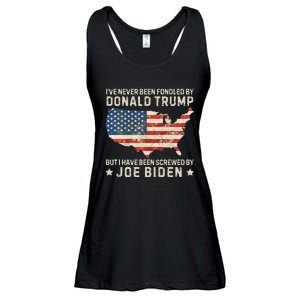 IVe Never Been Fondled By Donald Trump But Joe Biden Ladies Essential Flowy Tank