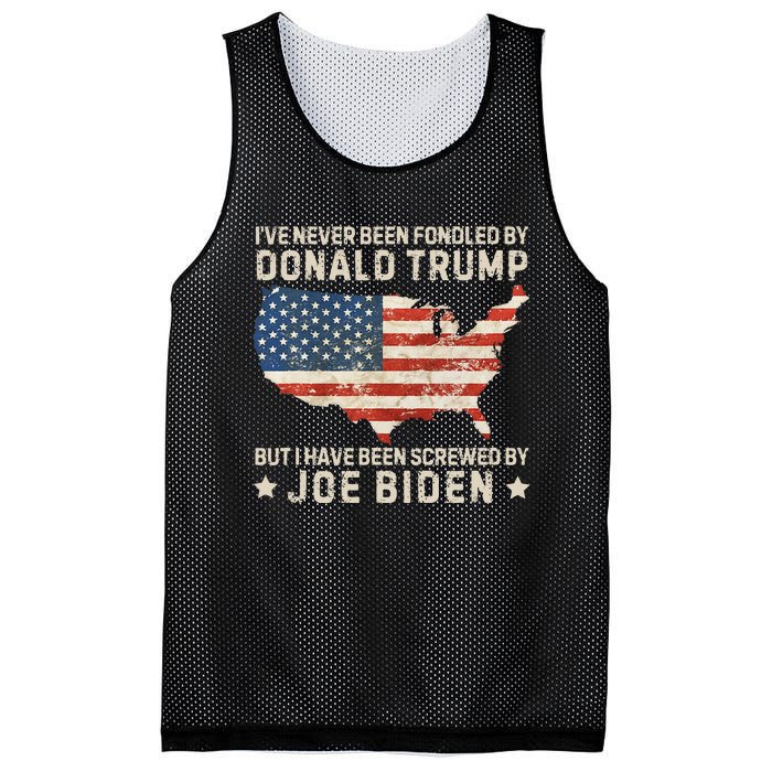 IVe Never Been Fondled By Donald Trump But Joe Biden Mesh Reversible Basketball Jersey Tank