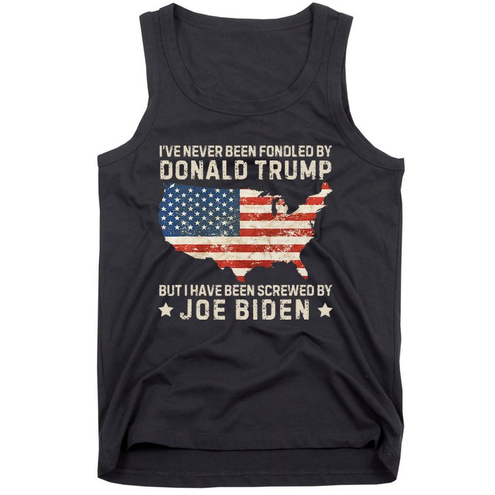 IVe Never Been Fondled By Donald Trump But Joe Biden Tank Top