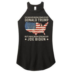 IVe Never Been Fondled By Donald Trump But Joe Biden Women's Perfect Tri Rocker Tank