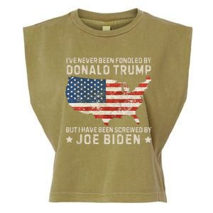 IVe Never Been Fondled By Donald Trump But Joe Biden Garment-Dyed Women's Muscle Tee