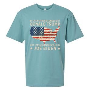 IVe Never Been Fondled By Donald Trump But Joe Biden Sueded Cloud Jersey T-Shirt