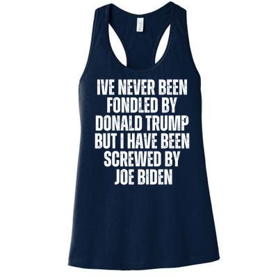 Ive Never Been Fondled By Donald Trump Women's Racerback Tank