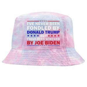 IVe Never Been Fondled By Trump But Joe Biden Tie-Dyed Bucket Hat