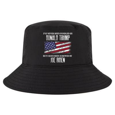 I’Ve Never Been Fondled By Donald Trump But Screwed By Biden Cool Comfort Performance Bucket Hat