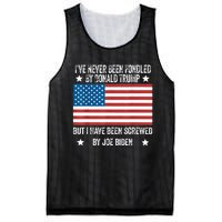 I’Ve Never Been Fondled By Donald Trump But Screwed By Biden Mesh Reversible Basketball Jersey Tank