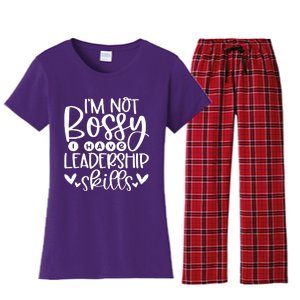 IM Not Bossy I Have Leadership Skills Women's Flannel Pajama Set